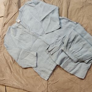 Mosaic Linen Skirt Set